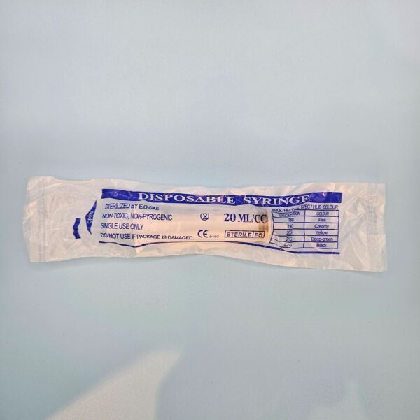 DISPOSABLE LUER SLIP SYRINGE 20mL (BOX OF 50) - Image 3