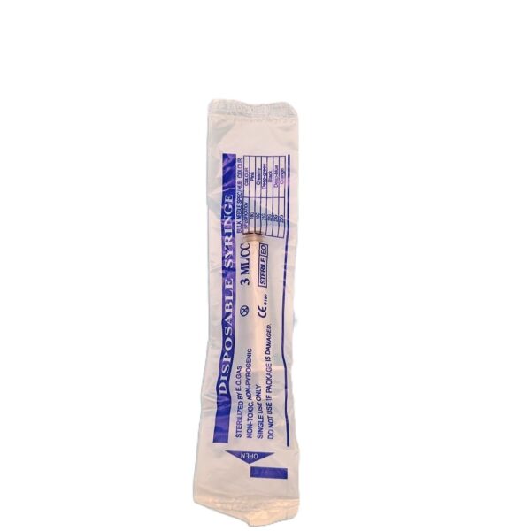 DISPOSABLE LUER SLIP SYRINGE 3mL (SINGLE) - Image 3