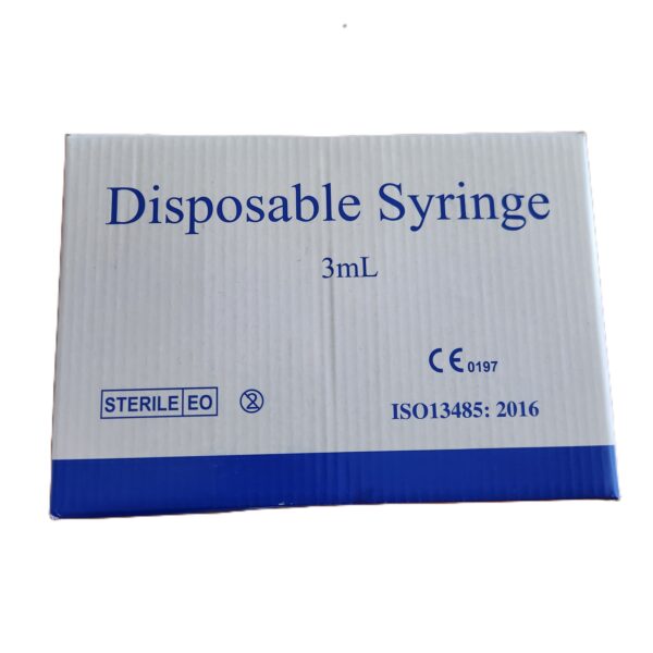 DISPOSABLE LUER SLIP SYRINGE 3mL (BOX OF 100)