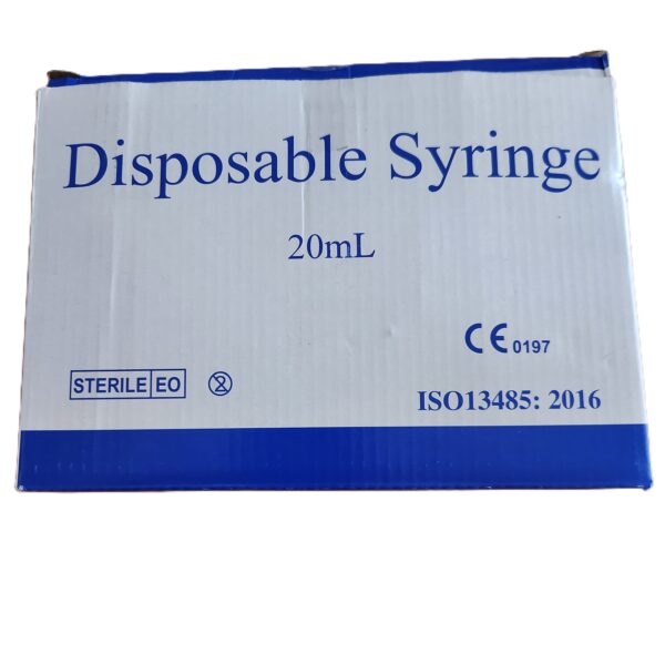 DISPOSABLE LUER SLIP SYRINGE 20mL (BOX OF 50)