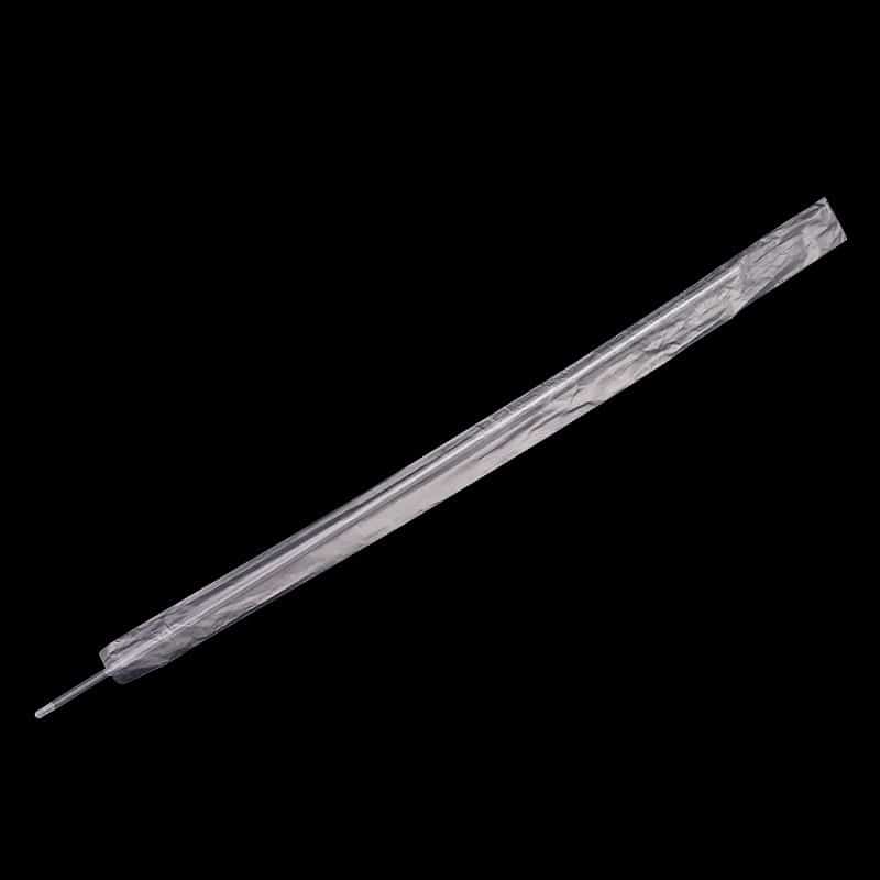 AI Gun Sanitary Sheaths 21" Long — Dispenser Box, Cattle Artificial Insemination 7 Single transparent 21-inch AI gun sanitary sheath stretched out