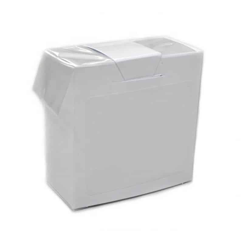 AI Gun Sanitary Sheaths 21" Long — Dispenser Box, Cattle Artificial Insemination 4 White dispenser box of AI gun sanitary sheaths for cattle artificial insemination